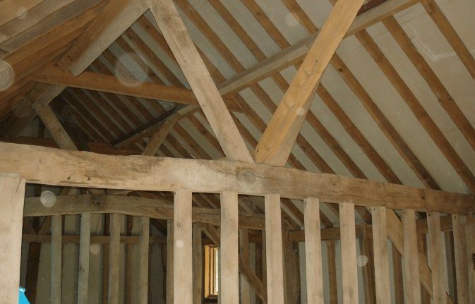 Oak Beam Cleaning